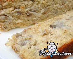 Budín esponjoso de banana