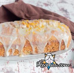 Budín de naranja glaseado