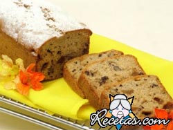 Budín con trozos de chocolate