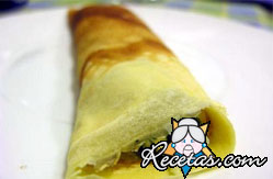 Crepes rellenos de carne