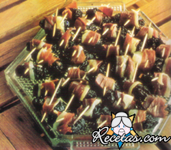 Ciruelas con panceta