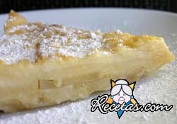 Clafoutis de pan y manzanas