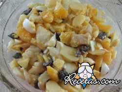 Ensalada de bacalao con naranjas