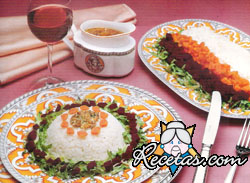 Ensalada de arroz con remolacha