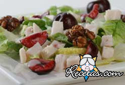 Ensalada de pavo con cerezas