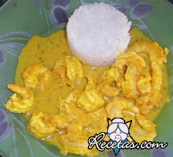 Gambas al curry