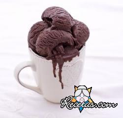 Helado de chocolate