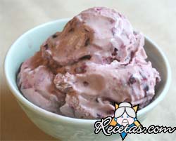 Helado de cerezas