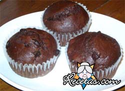 Muffins de chocolate