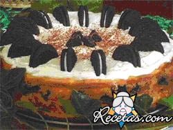 Pastel de queso con galleta Oreo