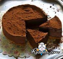 Pastel de chocolate sin horno