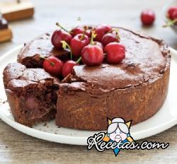 Tarta de chocolate y cereza