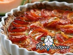 Tarta de tomates y cebolla