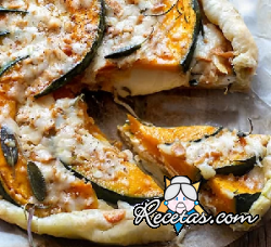 Tarta salada de calabaza