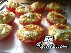 Tomates rellenos gratinados