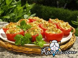 Tomates rellenos a la italiana