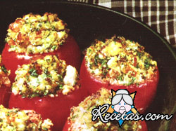 Tomates rellenos al horno