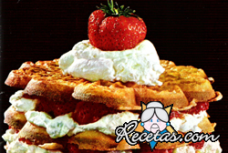 Torta de waffles