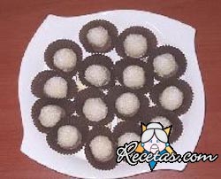 Trufas de chocolate blanco y coco