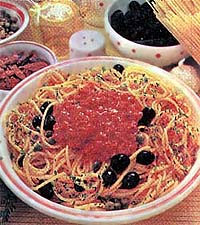 Vermicelli encendidos