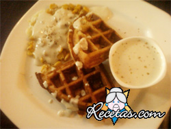 Waffles de queso