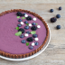 Tarta con curd de moras